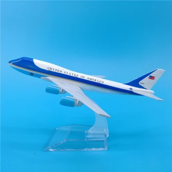 16 cm Letalo Model Boeing 747 Združenih držav Amerike Predsednik je Letalo Air Force One Kovinski Diecast Zlitine Letalo