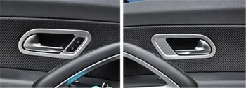 2pcs/veliko Avto nalepke ogljikovih vlaken ABS Notranja vrata shake handshandle okrasni pokrov za 2009-2016 Volkswagen VW Scirocco