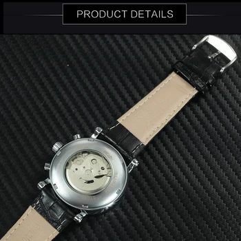Minimalističen Watch Moških Samodejno Moda Mehanske Ure Mens 2020 Luksuzne blagovne Znamke, Usnje, usnjeni Pašček za ročno uro Klasičnih zegarek meski