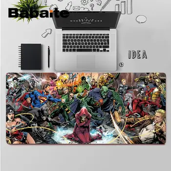 Babaite Vrh Kakovosti Justice League Naravne Gume Gaming mousepad Desk Mat Brezplačna Dostava Velik Miško, Tipke Tipkovnice Mat