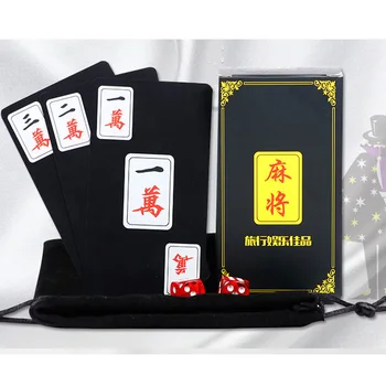 148 KOS PVC Motnega, Plastične Kartice Mahjong Kartice Igre Nepremočljiva Potovanja Mahjong pošlji Kocke/Vrečko