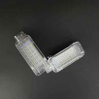 2Pcs LED Notranja Svetloba Pod vrata z Dovoljenjem Footwell Prtljage Trunk Glovebox Bralna Lučka Za A1, A3, A4, TT A8 V7 V5 RS6 RS4 B5 B7