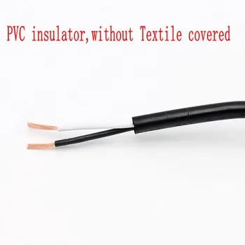 2 Jedro PVC Električna Žica, 18 AWG Tekstilni Kabel Fleksibilni Letnik Tkanine Kabel Za Luč Vrvice