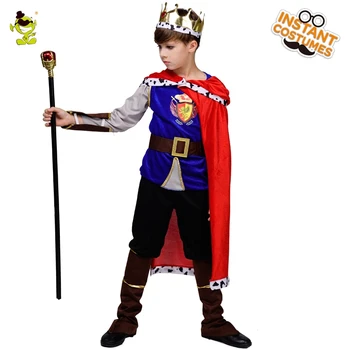 Fant je Royal Prince Pustni Kostum Obleko Gor Igra Vlog Otroci Deluxe Princ Oblačila Halloween Kostumi za Otroke