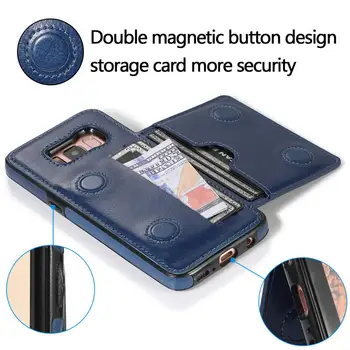 Magnetni Kovinske Sponke Ohišje Za Samsung Galaxy S10 S20 S8 S9 Plus Ultra S10E A50S A30S A10 A70S A40 A20E S 3 Pokrovček Reže za Kartice