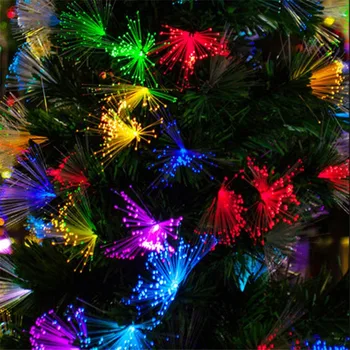 RGB 28 svjetlovodni Cvet Luči Garland 5m Luminaria Led Niz Vila Lučke Za Božično zabavo Doma Dekoracijo