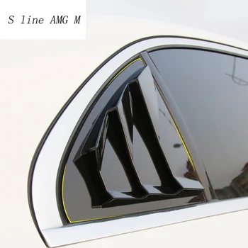 Avto Styling Zadnje Okno Trikotnik Rolete dekoracijo plošča Zajema Nalepke Trim Za Mercedes Benz C razred W205 Auto Dodatki