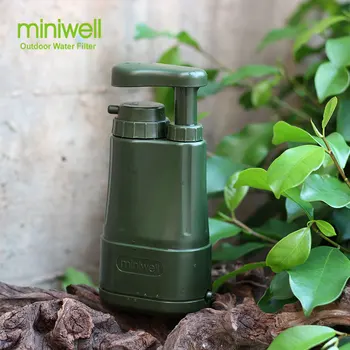 Miniwell Čiščenje Vode mini Črpalka, Backpacking Vodni Filter Čistilec za Pohodništvo, Kampiranje, Ribolov,Potovanje