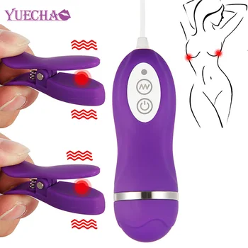 YUECHAO Nastavek Vibrator 10 Frekvenca Cucla Objemke Prsi Masaža Stimulator Spolnih Igrač za Ženske, Ženska Masturbacija Igre za Odrasle