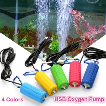LanLan Vroče Prodaje Aquarium Fish Tank Kisika Črpalka Zrak Prenosni Mini Izklop USB Črpalke