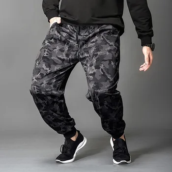 Poletje Prikrivanje hlače Moški velika velikost sweatpants cool sportwear športne Hlače črne 6XL 7XL 8XL stretch ohlapne hlače Parkour