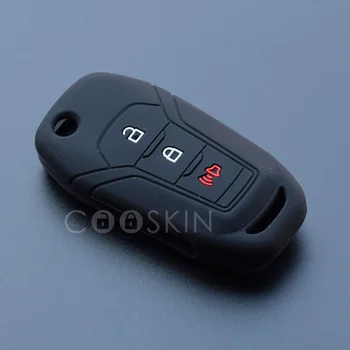 Silikonske gume, avto ključ lupini primeru zajema rokav set za FORD Focus Fiesta Ecosport Kuga Pobeg flip zložljiva daljavo brez ključa 10pcs