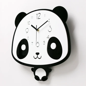 Ljubek Otroški Sobi Stenske Ure Panda Tip Otroke Darila, Stenske Ure Dekor Tiho, Nemo Doma Ure Cartoon Stenska Ura