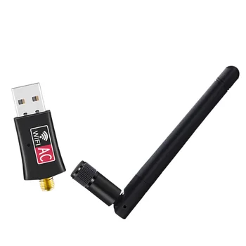 Creacube 600M Brezžični USB WiFi Adapter Omrežno Kartico Wifi Sprejemnik 2.4/5 G Dual Band Antene Računalniško Omrežje LAN Kartica Za PC