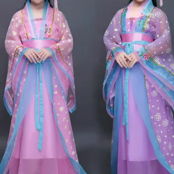 Starodavne kitajske tradicionalne opera otroci dinastije ming tang han hanfu obleko otroka noša ljudske plesne otrok dekle oblačila cosplay