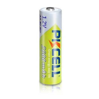 12Pcs PKCELL AA Baterija Ni-MH 2A 2600mAh 1,2 V AA Baterija za ponovno Polnjenje Baterij Baterias Bateria do 1000 circel krat AA nimh