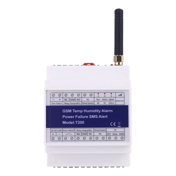 GSM, 3G, 4G Temperatura Vlažnost Napajanje Spremljanja Stanja Rele T200 SMS Alarm 35ED