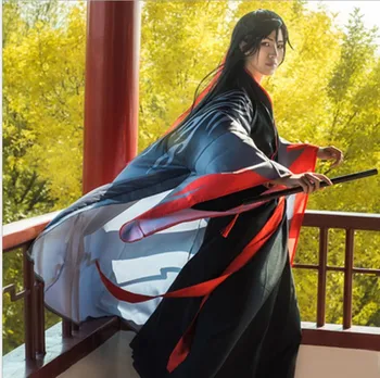 Mo Dao Zu Wei Shi Wuxian Hanfu Cosplay Kostum Nastavite Anime Yaoi Prvinski Velemojster Demonski Gojenje Kimono Unisex