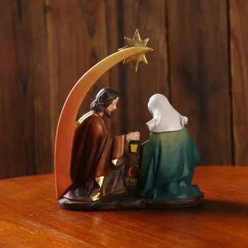 Kip Jaslic Nastavite Figurice Dete Jezusa Božič Dom Dekor Jaslice Jasli Miniature Ornament Cerkev Katoliška Darilo