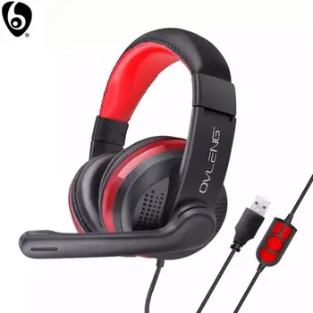OVLENG GT91 Žično Gaming Slušalke E-Športa za Mikrofon, Stereo Bas Hi-fi Slušalke za PS4 PC Prenosni Računalnik Slušalke Igralec