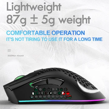X3 2,4 GHz USB Sprejemnik Brezžični Igralec z Miško RGB Osvetlitev 7 Tipke 2400 DPI Igralna Brezžična Miši Gaming Miška za PC Gaming Laptop