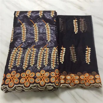 Beautifical bazin riche tkanine črni afriški vezene bazin riche brocade 2018 najnovejše nigerijski čipke za ženske 5+2yard/veliko