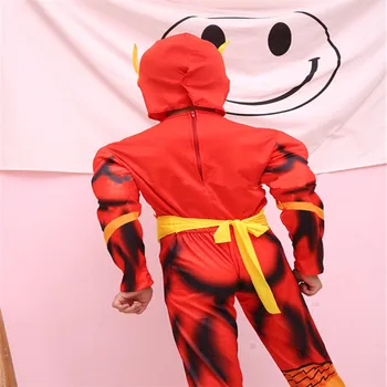 Fant je Deluxe Flash Fancy Oblačenja Noša Otroci Fantazijski Film, Stripi Pustni Zabavi Halloween Flash Cosplay Kostumi