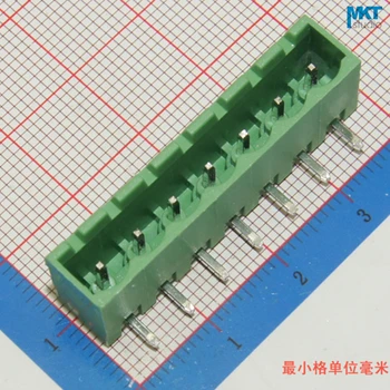 100 kozarcev 7P 5.08 mm Igrišču Kritje Strani pod pravim Kotom Pin Moški Žice Terminal Blok Priključek