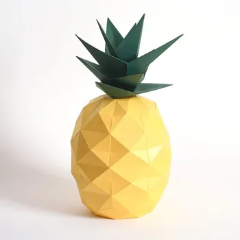 DIY Apple Model 3D-Papercraft Sadje Ananas, Jabolko, Dekoracijo Za Dom/Poroka/Stranka