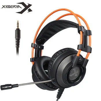 XIBERIA K9 Čelade PS4 Gaming Slušalke z Mikrofonom PC Gamer 3,5 mm Stereo Slušalke za Mobilni Telefon Novi Xbox Ene Laptop Igre