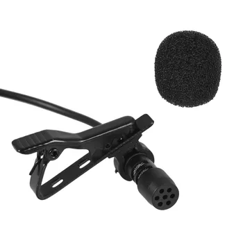 Andoer Mini Prenosni Clip-on River Lavalier Kondenzatorski Mikrofon Žični Mikrofon za iPhone, za iPad, Android Pametni telefon DSLR Fotoaparat