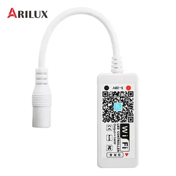 ARILUX Mini WiFi RGB Krmilnik APP Nadzor Za 5050 LED Trak Svetlobe DC 5-28V