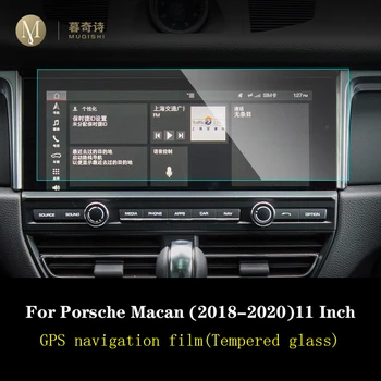 Za Porsche Macan 2017-2020 Avto GPS navigacija film LCD zaslon Kaljeno steklo zaščitno folijo Anti-scratch Film Dodatki