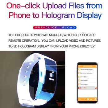 3D Hologram Projektor 3D Holografski Zaslon 42/56/65/85/100CM Oglaševanje LED Ventilator 3D Slikovne Prostim Očesom Logotip Projektor Trgovina Znak