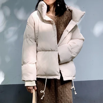 Ženske Zimske Jakne 2020 Moda Korejskem Slogu Debel Toplo Svoboden Plašč Jakna Ženske Trdna Oblazinjeni Parkas