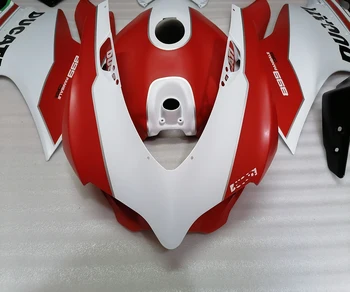 Za Ducati ABS Plastike Vbrizgavanje Oklep Komplet za 899 PANIGALE 2012 2013 2016 Motocikel Karoserija Prekrivala Red & White