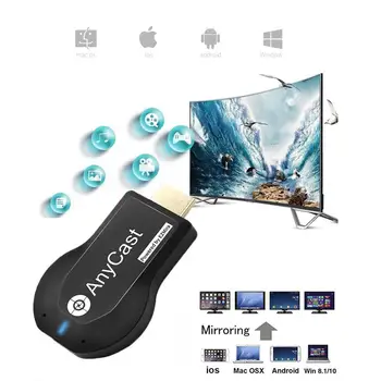 Anycast M2 Plus 1080P digitalni TV-Stick WiFi Zaslonu TV Dongle Sprejemnik Ogledalo Delež Zaslon za IOS DLAN Android Miracast Airplay
