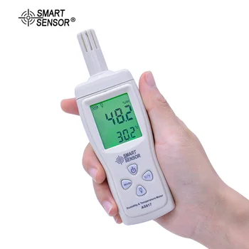 PAMETNO TIPALO AS817 Digitalni higrometer vlažnosti temperature merilnik temperature tester -10-50C LCD-Zaslon Max/Min Ukrep