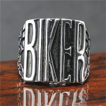 Najvišje Kakovosti, Modno Oblikovanje 316L iz Nerjavečega Jekla Zelo Velik Biker Ring Veleprodajno Ceno