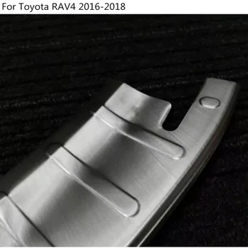 Avto Styling zadnji Zadnji Odbijač Prtljažnik Prag, Vrata Polico Zaščito Zunanji Zaščitnik Kritje Trim 1pcs Za Toyota RAV4 2016 2017 2018