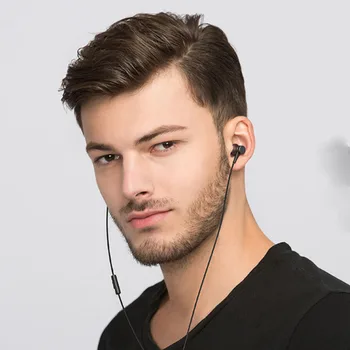 Original Xiaomi Dinamične Slušalke 3.5 mm V Uho Čepkov Globok Bas Slušalke Žične Slušalke Z Mikrofonom za iPhone, Samsung Huawei