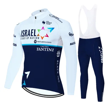 2021 ekipa IZRAEL kolesarjenje nastaviti poletni spring Kolesarjenje jersey ciclismo Moških dihanje Jersey Obleka na Prostem 20 D gel Kolesarske hlače, Hlače z Oprsnikom