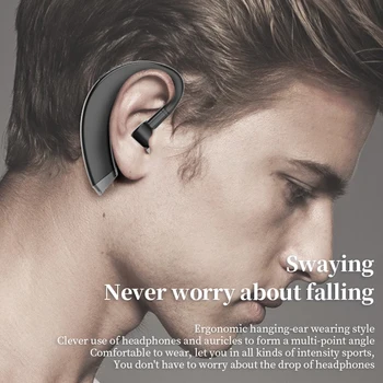 Bluetooth Različica 5.0 Slušalke Za Vožnjo Poslovni Model Obračanje Uho Vrsto, Res Brezžične Stereo in-ear Eno Športne Slušalke