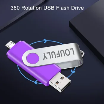 OTG USB ključ 4GB 8GB 16GB 32GB 64GB Mikro Flash Disk 128 GB Za Android Telefon USB Pendrive Prenosni računalnik Namizni Računalnik