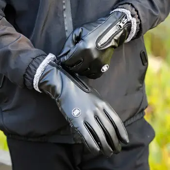 Izposoja pozimi zaslon na dotik rokavice unisex smučarska prostem športne usnjene rokavice polno prst toplino, non-slip in nepremočljiva