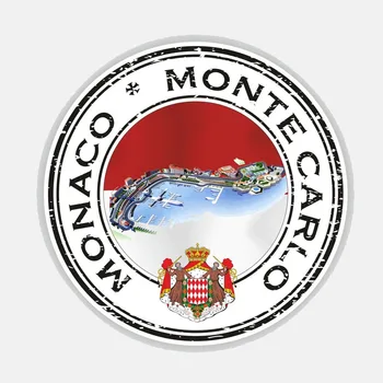 Aliauto Osebnost Monte Carlo, Monako Avto Nalepke, Odsevni zaščito pred soncem Nepremočljiva Dekoracijo Nalepko Pribor PVC,12cm*12 cm