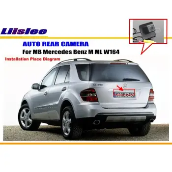 Pogled od zadaj Vzvratno Kamero Za Mercedes Benz ML M W164 Backup Parkiranje Kamera HD CCD RCA NTST PAL / Nazaj Luknjo OEM