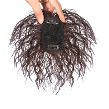 Sintetični Lasje Čisti lase Pokrivalo Hairpiece Ženske Kodraste Koruza Brado Naravnih Pokrivalo za Lase Sponke za Lase Sponke Ins V Lase Razširitve