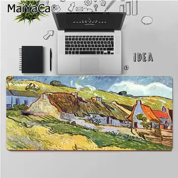 Maiya van gogh zvezdnato noč umetnosti MousePads Računalnik Laptop Anime Miško Mat Brezplačna Dostava Velik Miško, Tipke Tipkovnice Mat