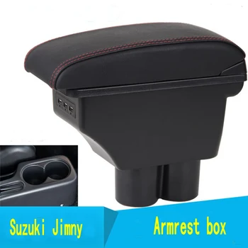 Za Suzuki JIMNY armrest box USB Polnjenje povečujejo Dvojno plast centralno Shranjevanje vsebine držalo pepelnik, pribor 2008-2018